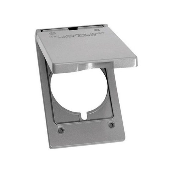Sirius Electrical Box Cover, 1 Gang, Round, Receptacle SI156990